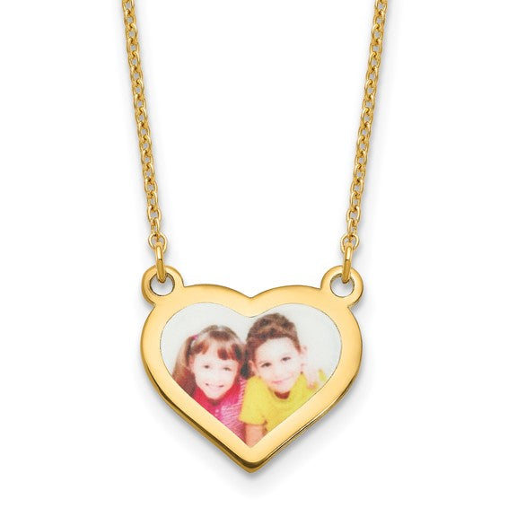 Picture Jewelry Heart Necklace