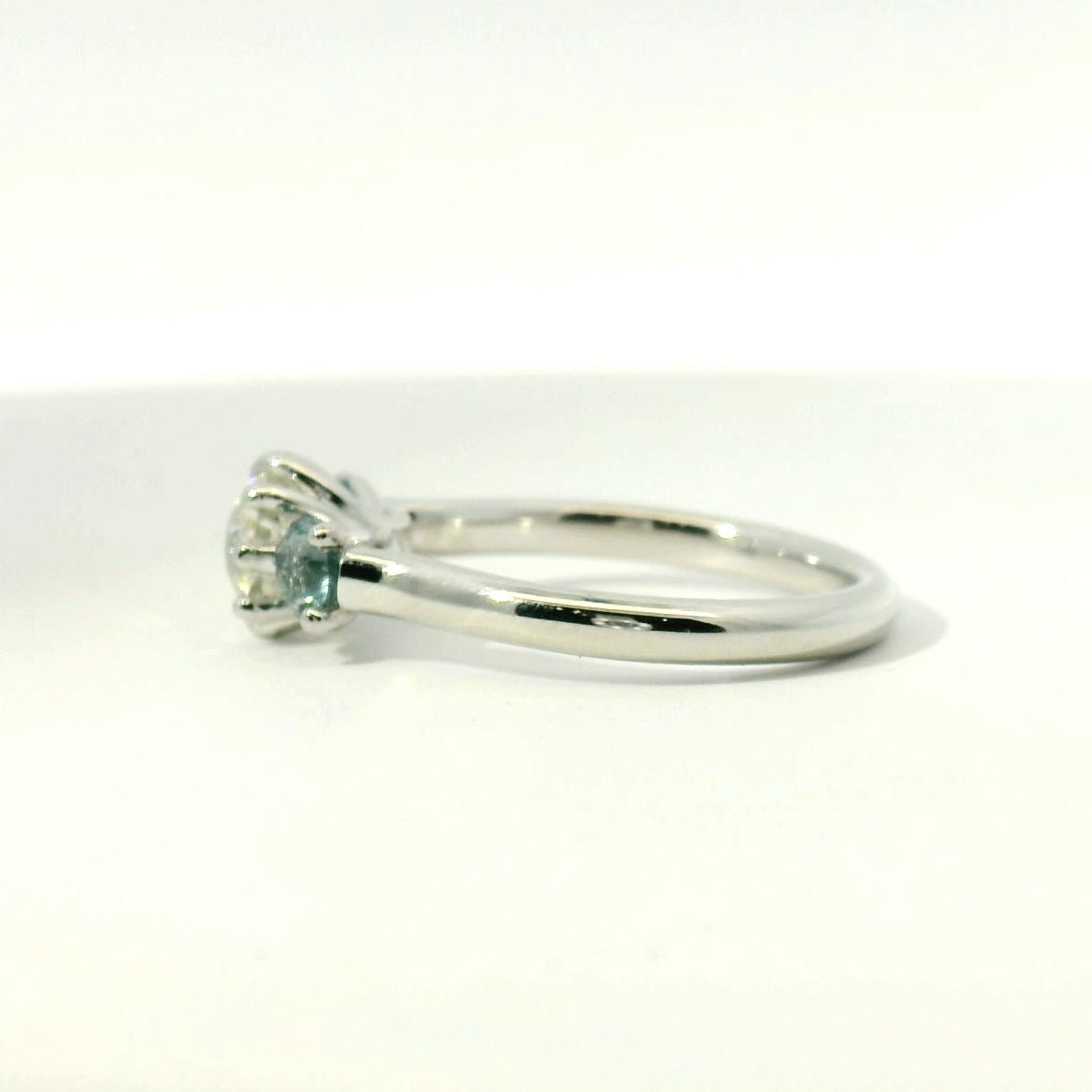 Platinum Three Stone Engagement Ring