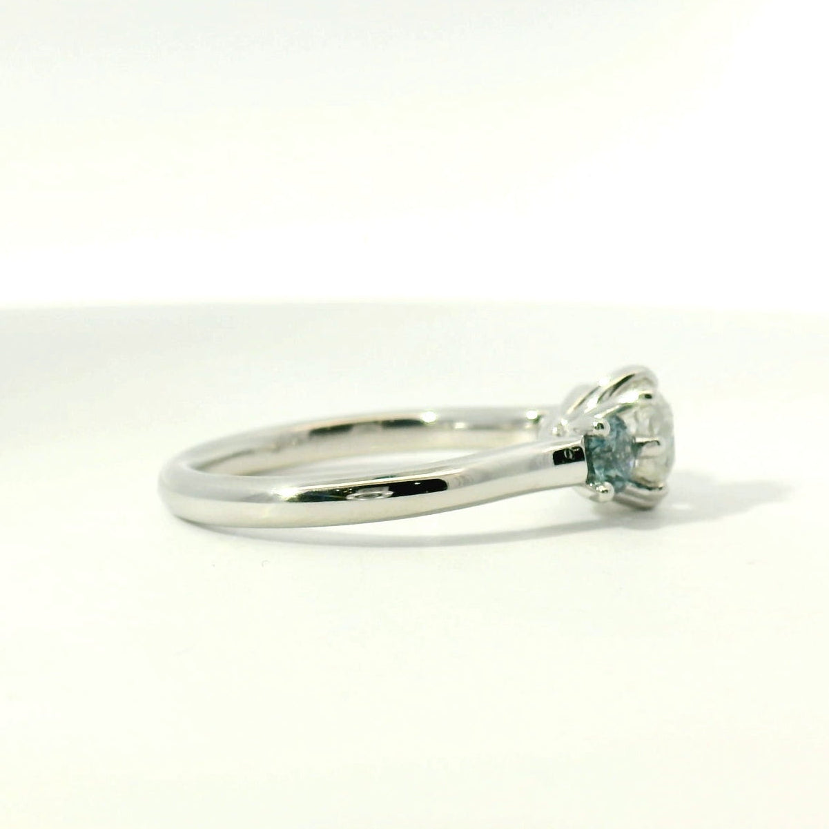 Platinum Three Stone Engagement Ring