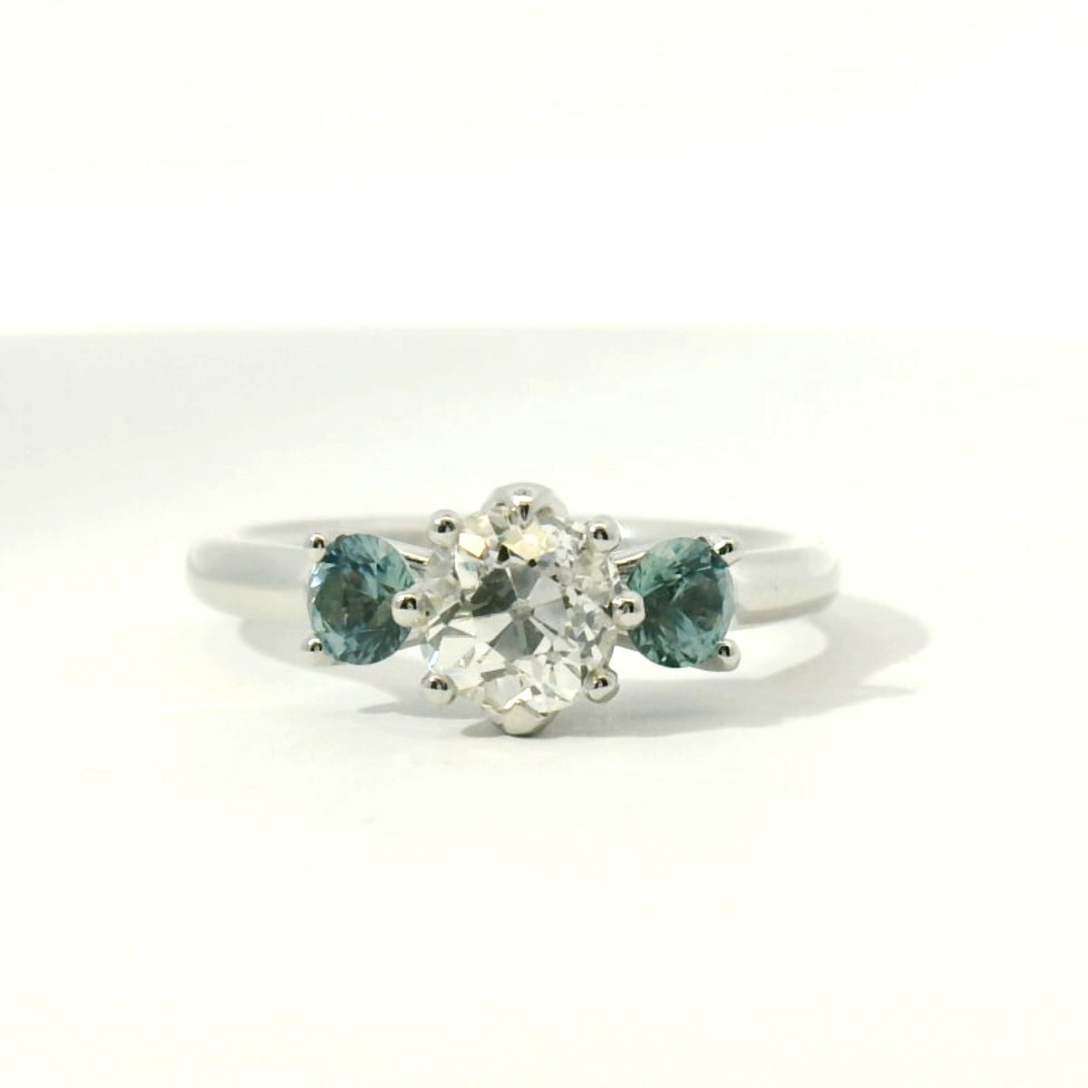 Platinum Three Stone Engagement Ring