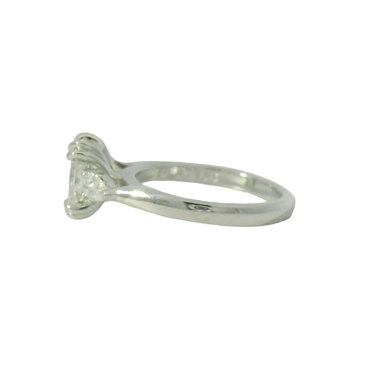 Platinum Three Stone Engagement Ring