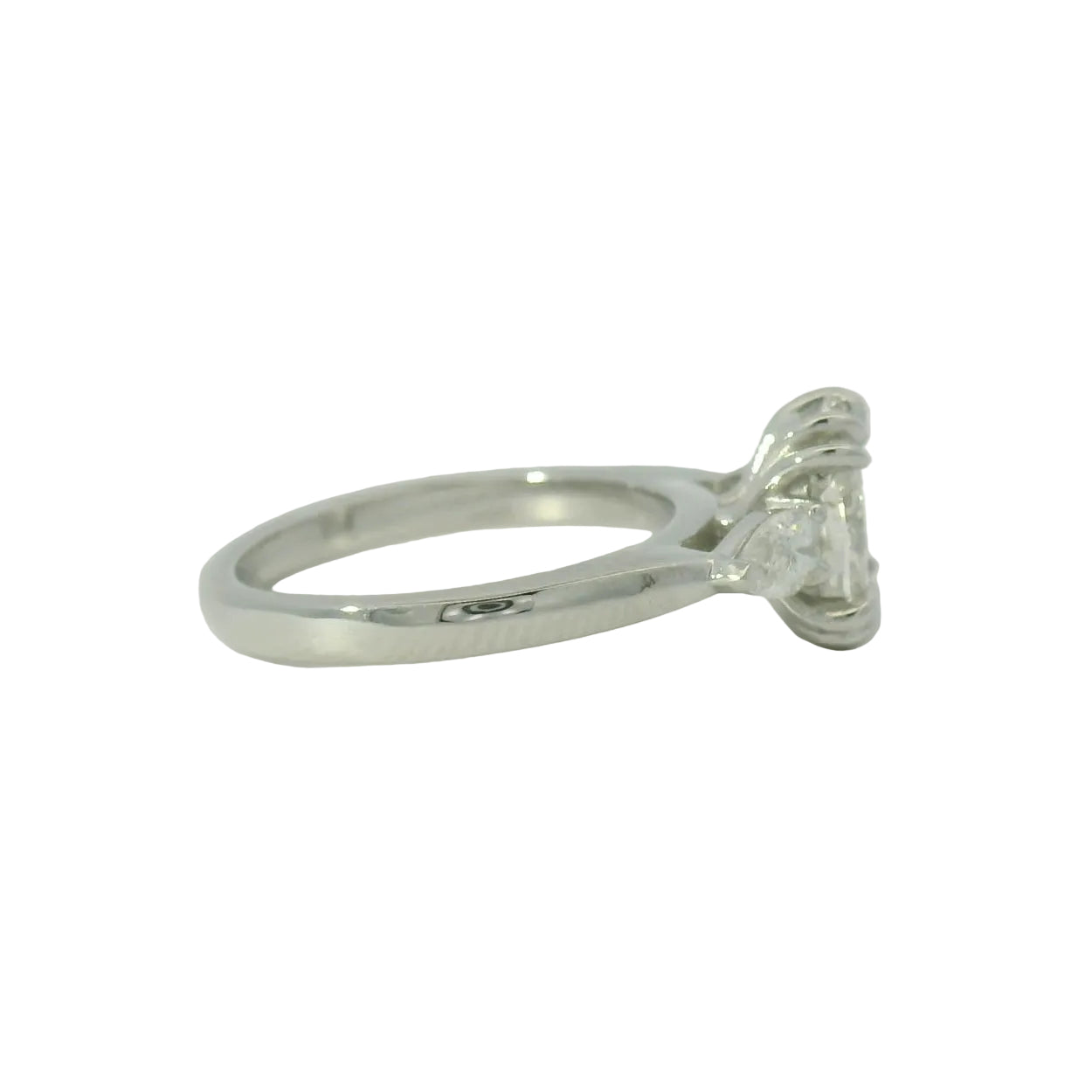 Platinum Three Stone Engagement Ring