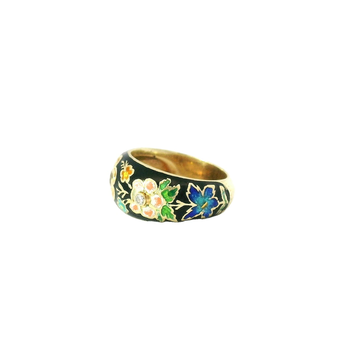 Vintage Floral Diamond Ring
