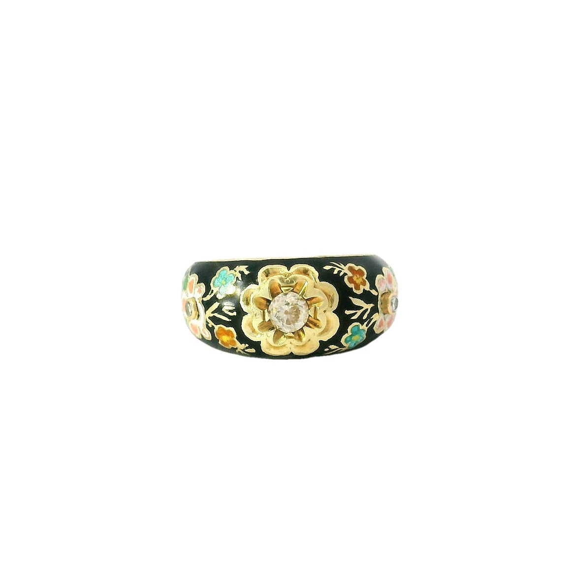 Vintage Floral Diamond Ring