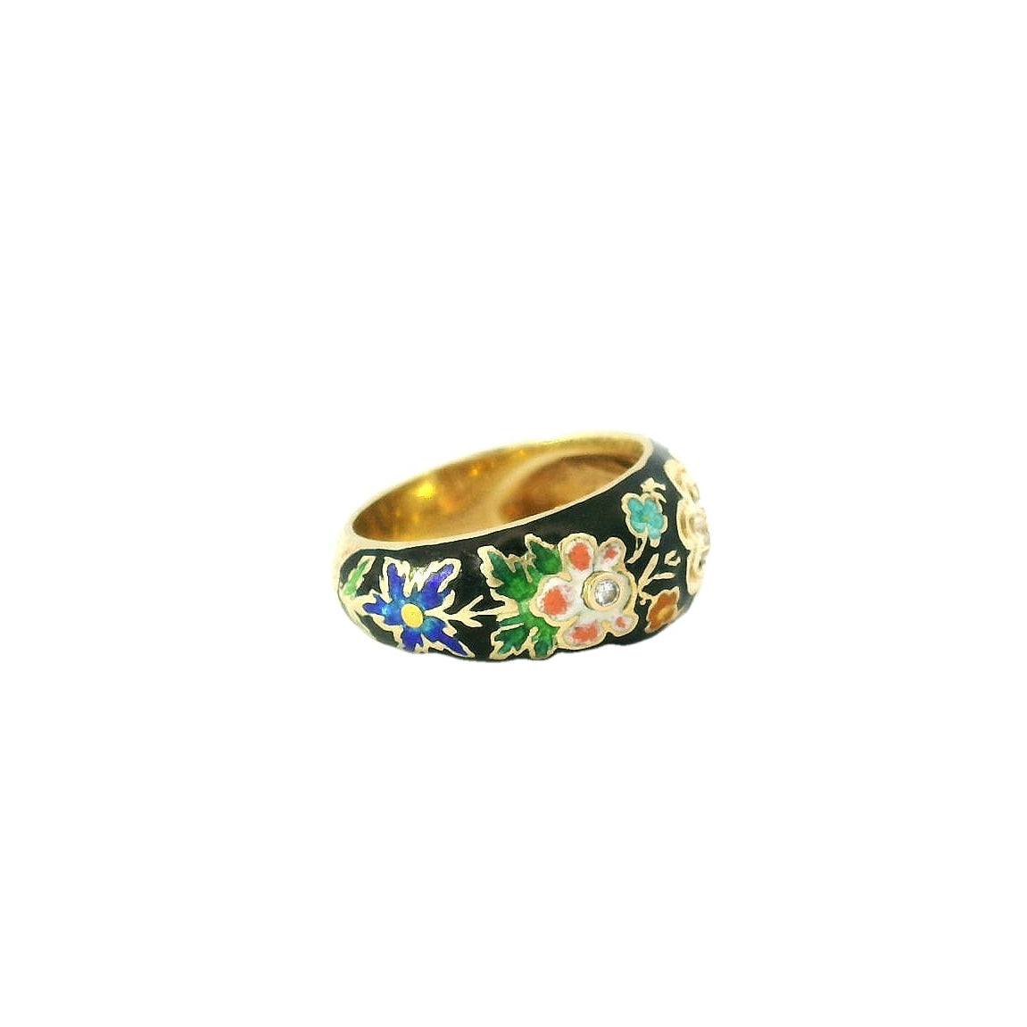 Vintage Floral Diamond Ring
