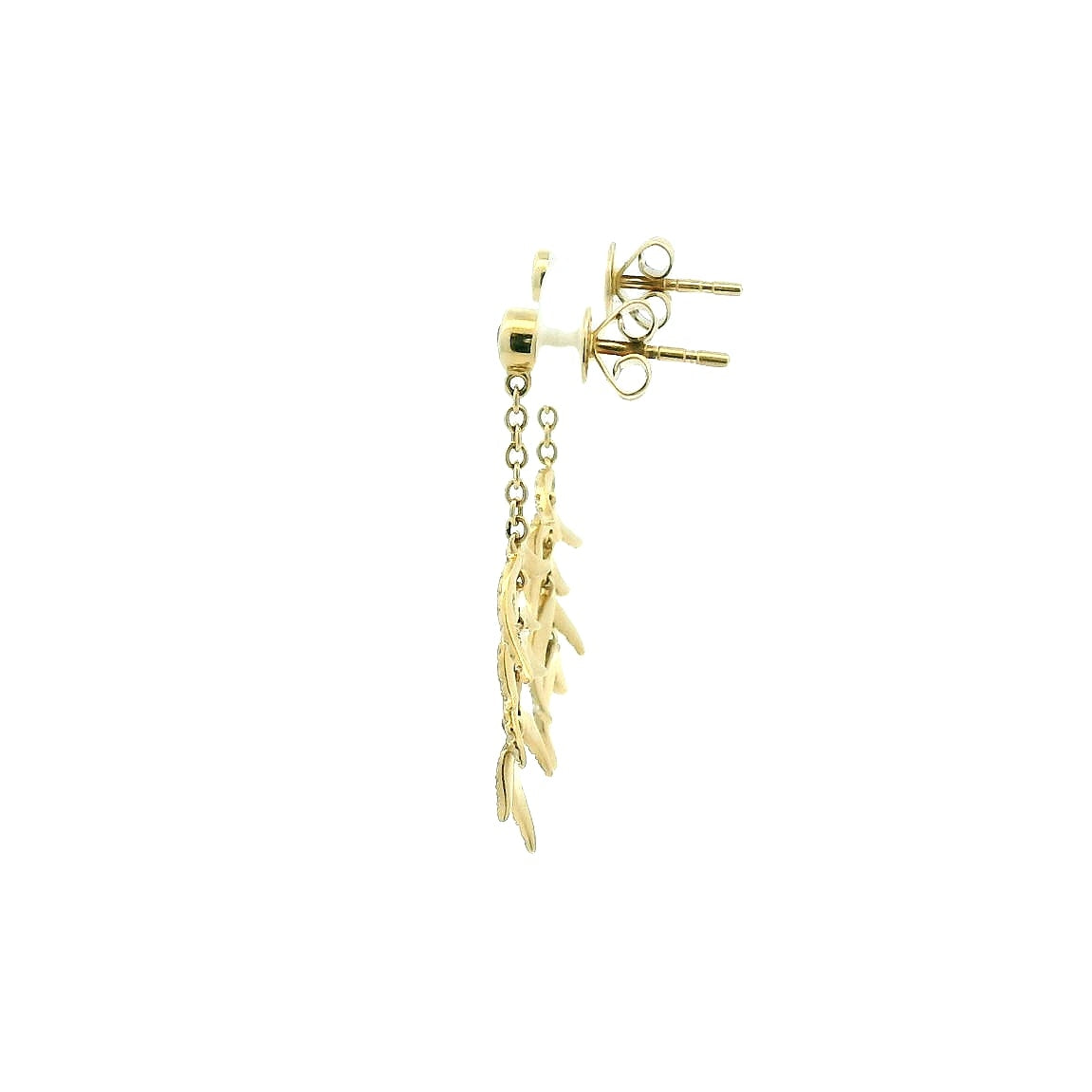 14KYG Diamond Drop Earrings