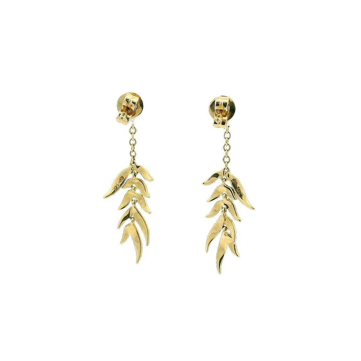 14KYG Diamond Drop Earrings