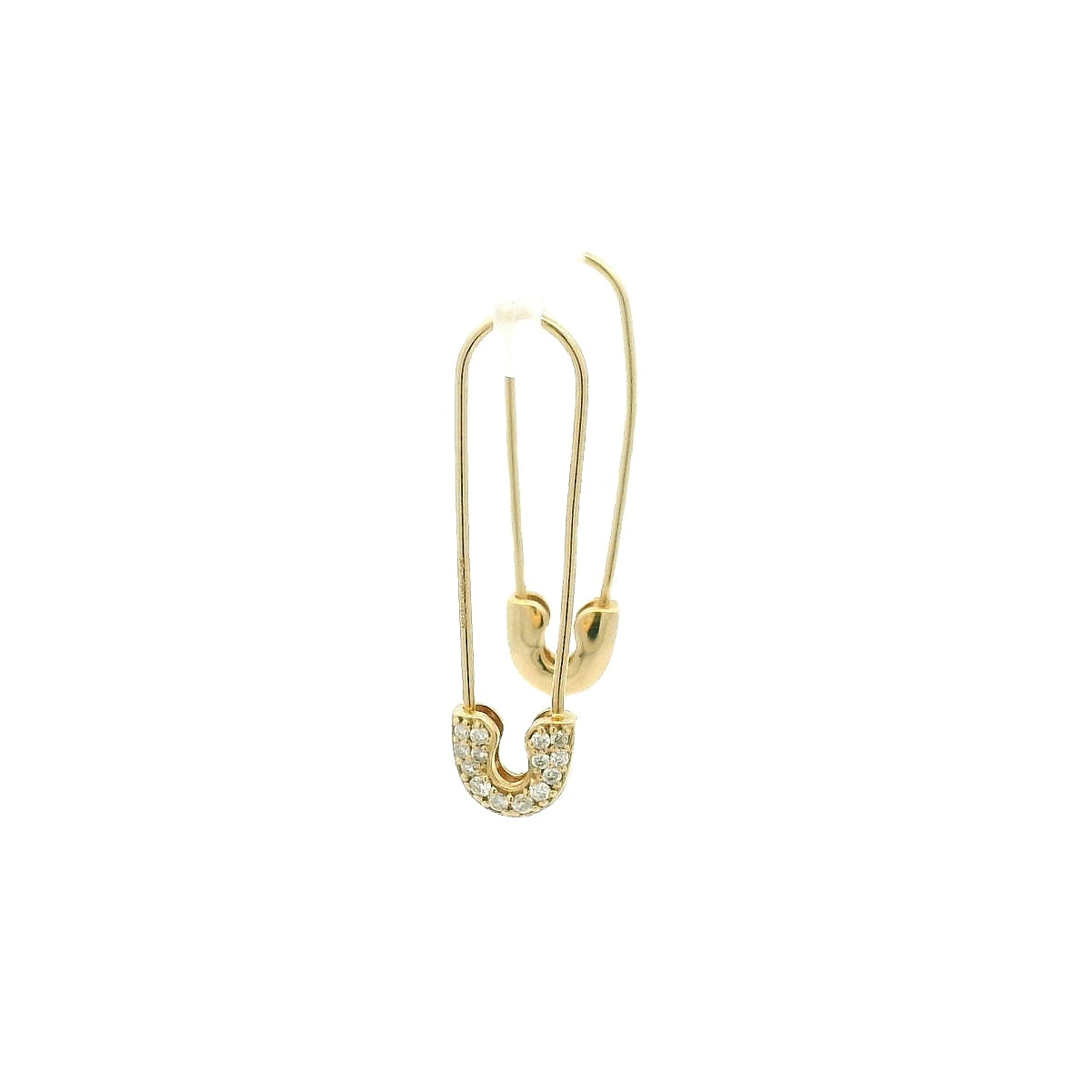 14KYG Safety Pin Earrings