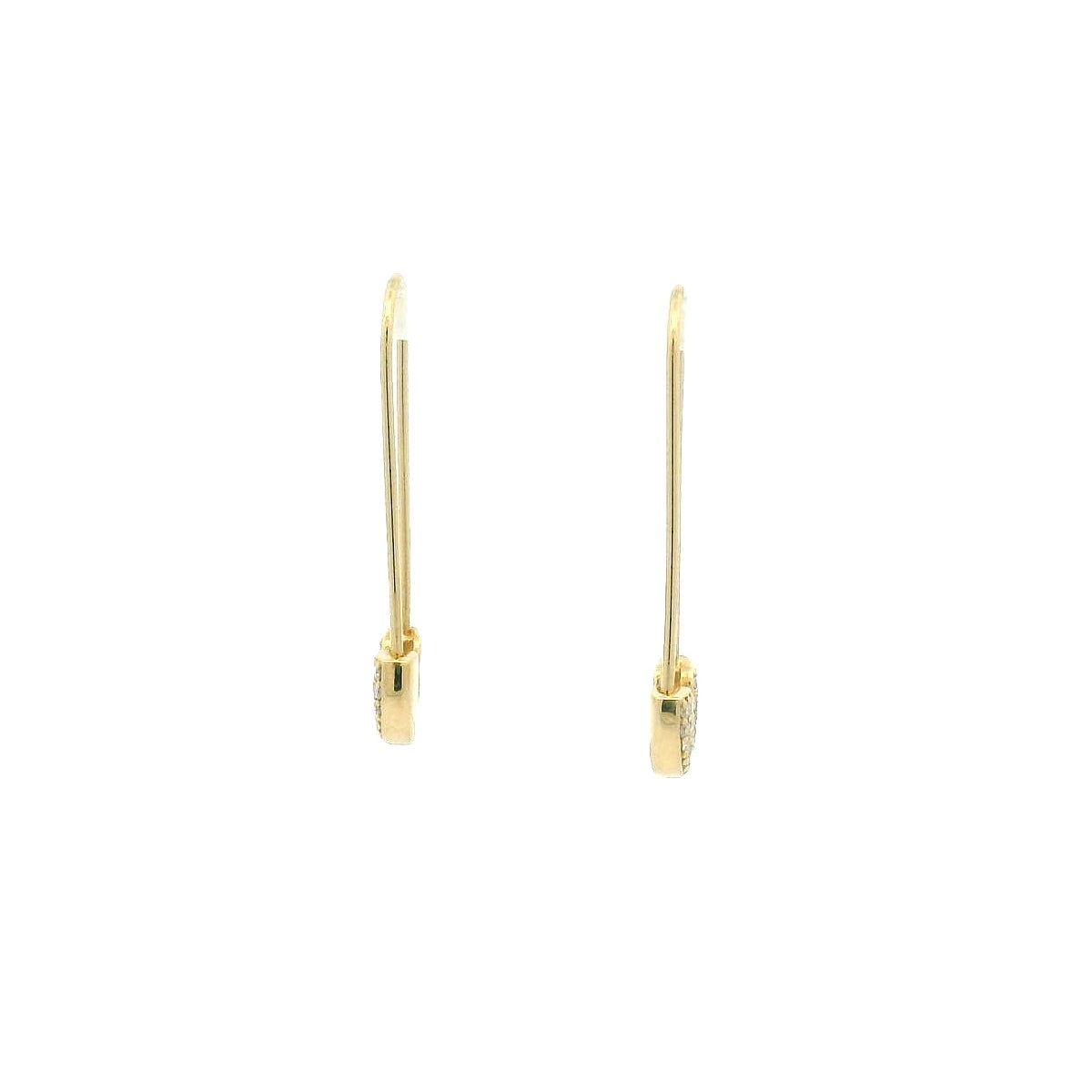 14KYG Safety Pin Earrings