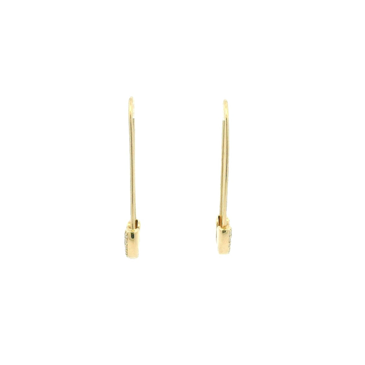 14KYG Safety Pin Earrings