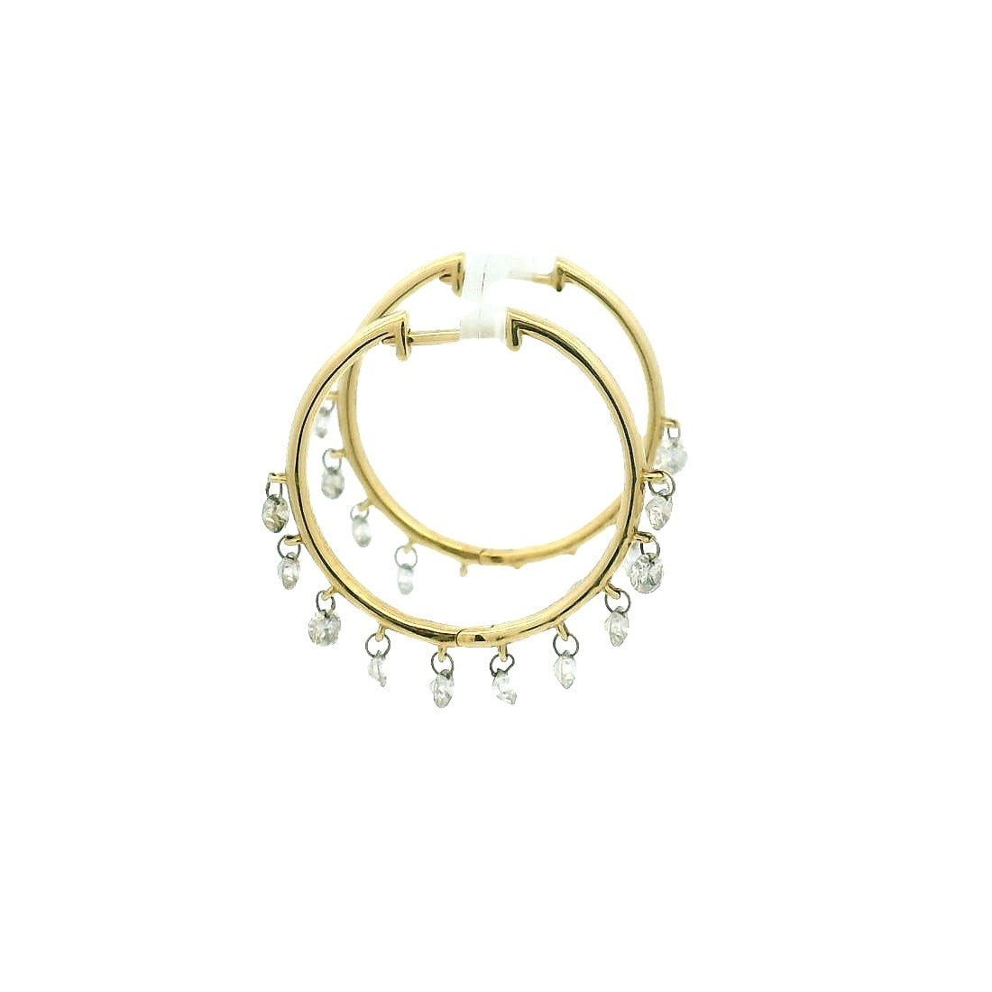 18KYG Large Hoop Earrings