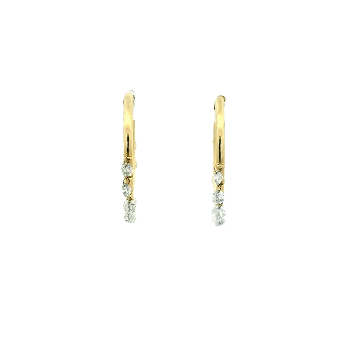 18KYG Large Hoop Earrings