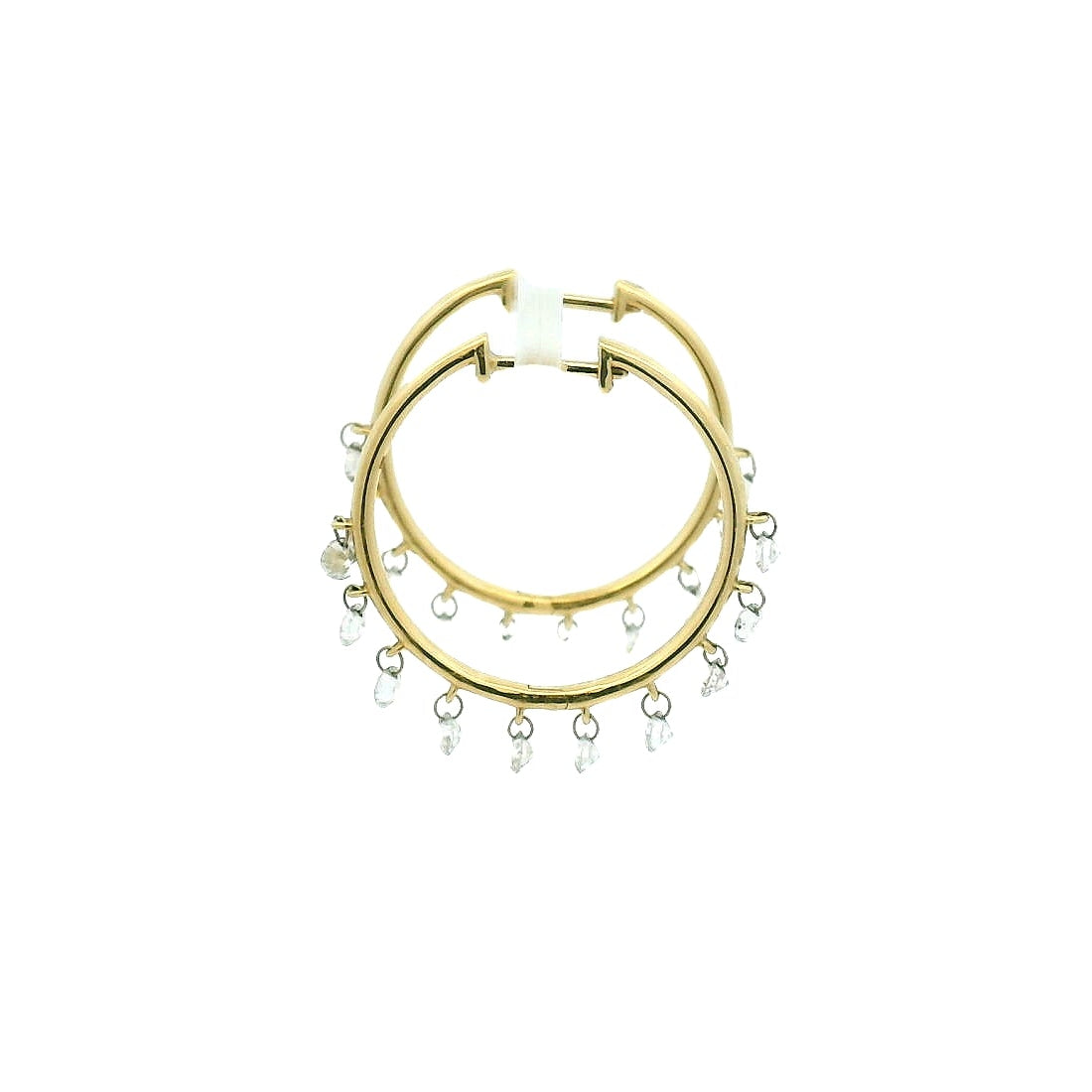 18KYG Large Hoop Earrings