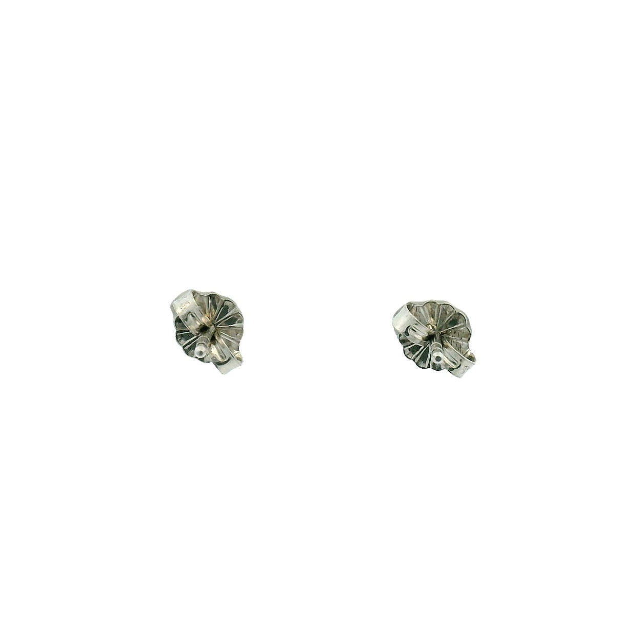 14KWG Bezel Set Diamond Stud Earrings