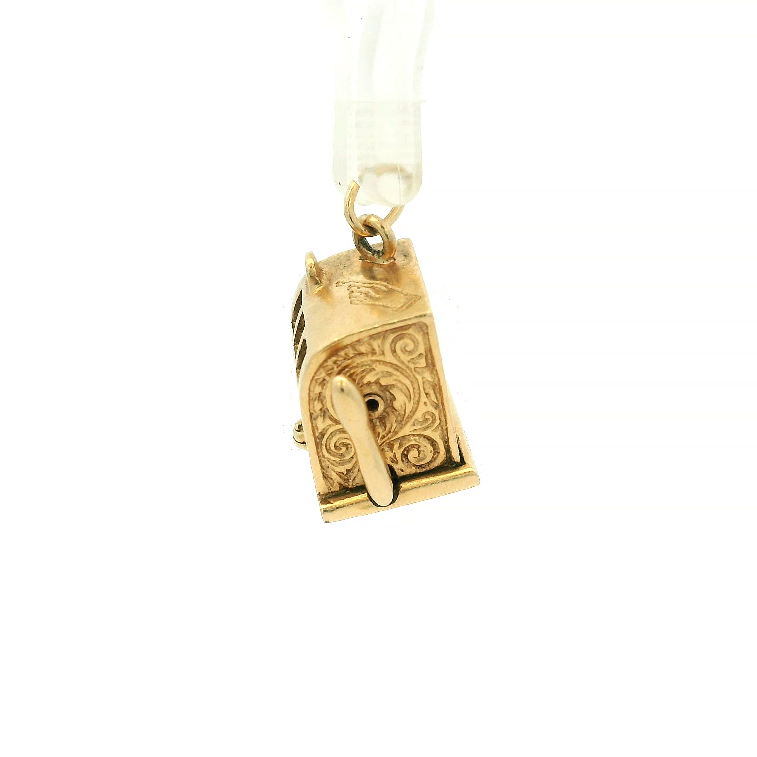 14K Vintage Slot Machine Charm