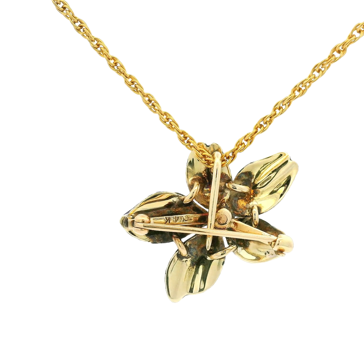 Vintage Purple Enamel Flower