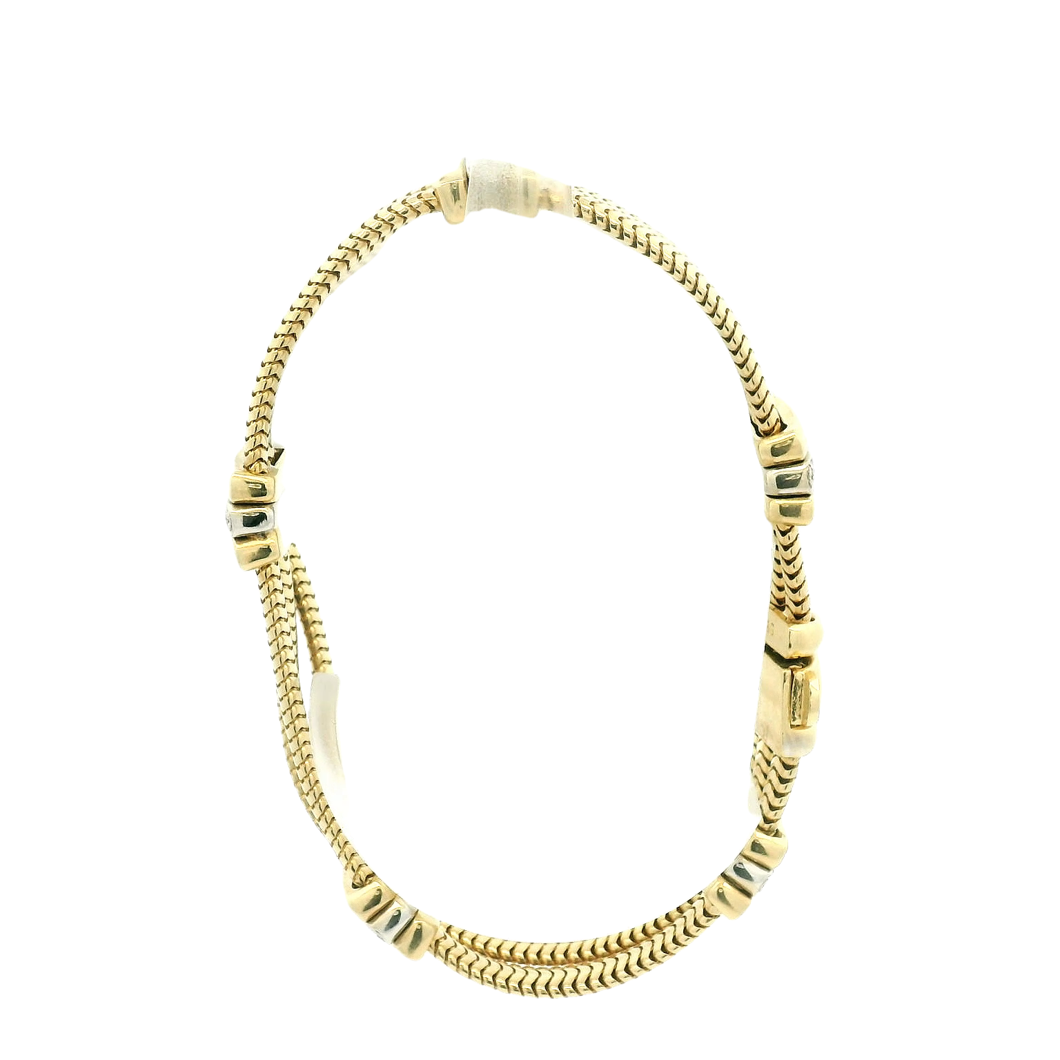 Vintage 14kyg Fancy Link Bracelet