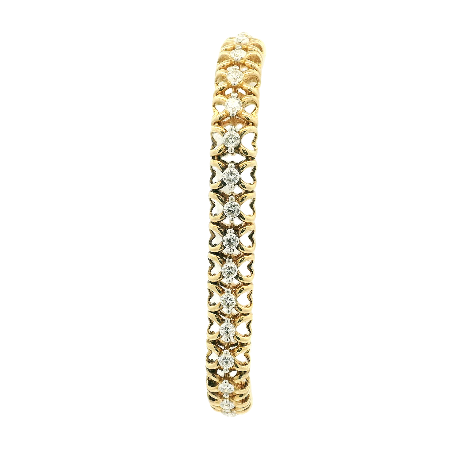 Vintage 14k Diamond Tennis Bracelet