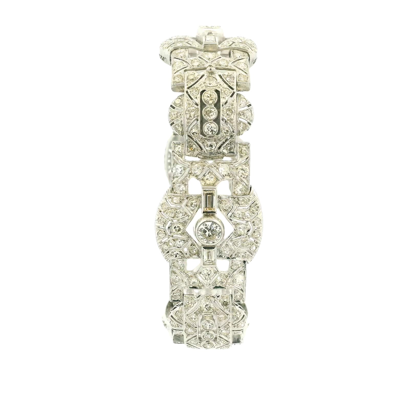 Vintage Plat Diamond Bracelet