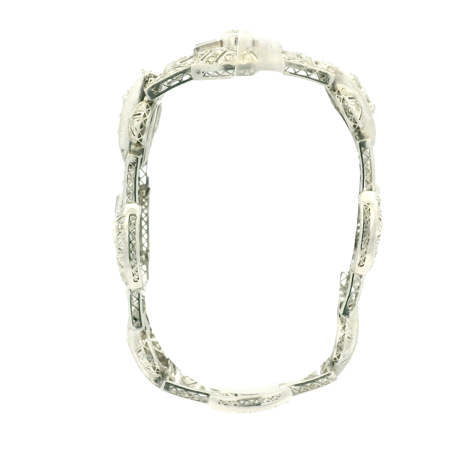 Vintage Plat Diamond Bracelet