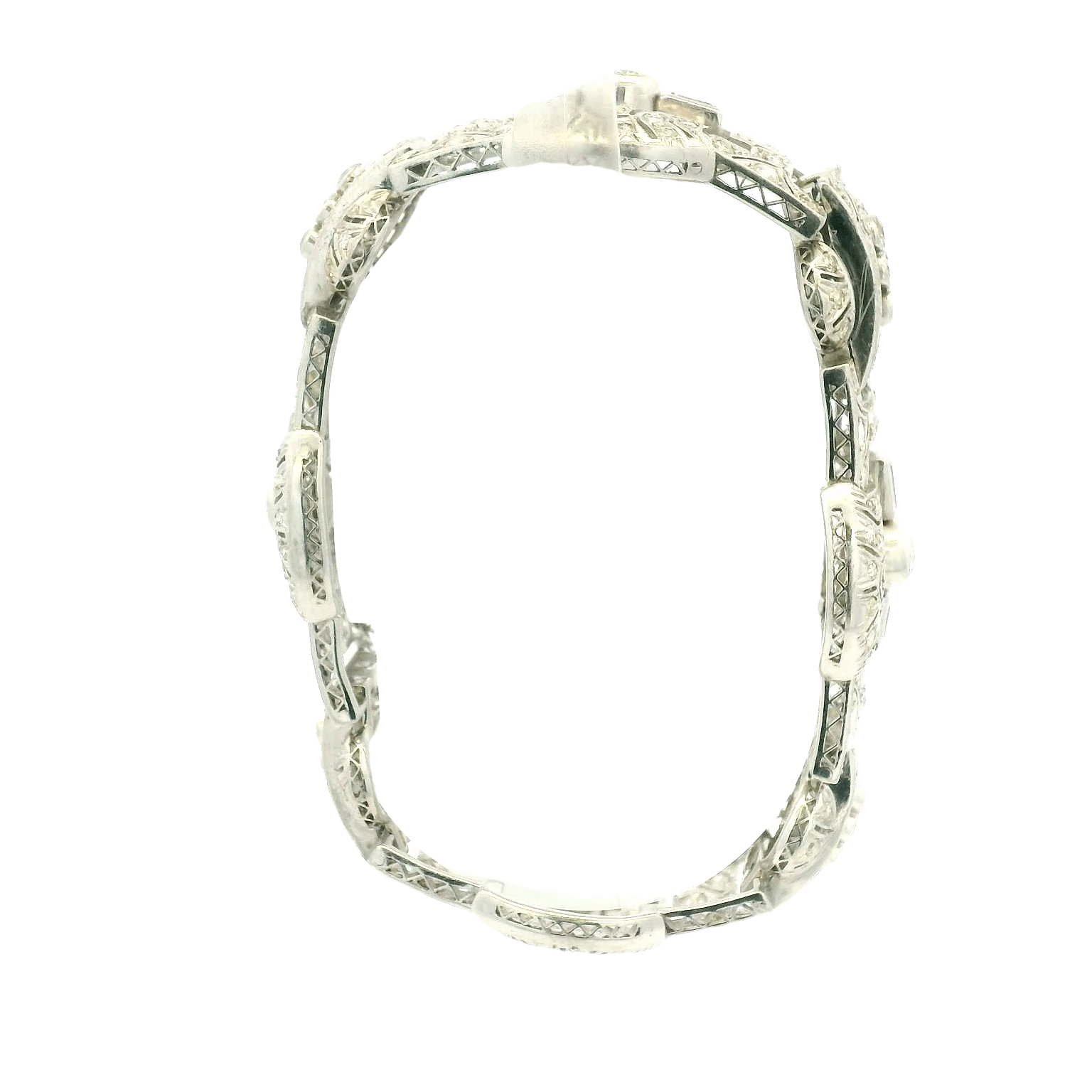 Vintage Plat Diamond Bracelet