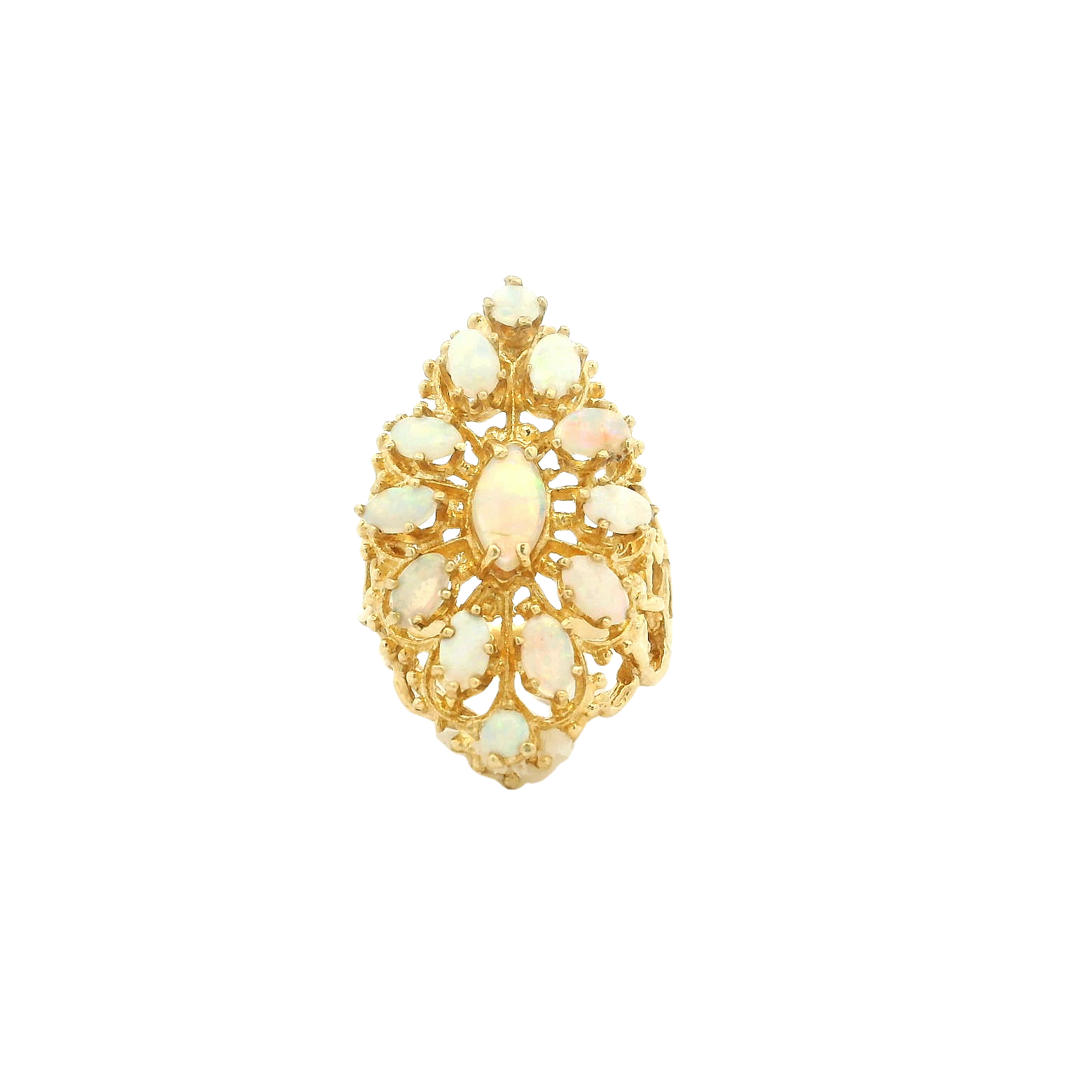 Vintage Opal Cluster Ring