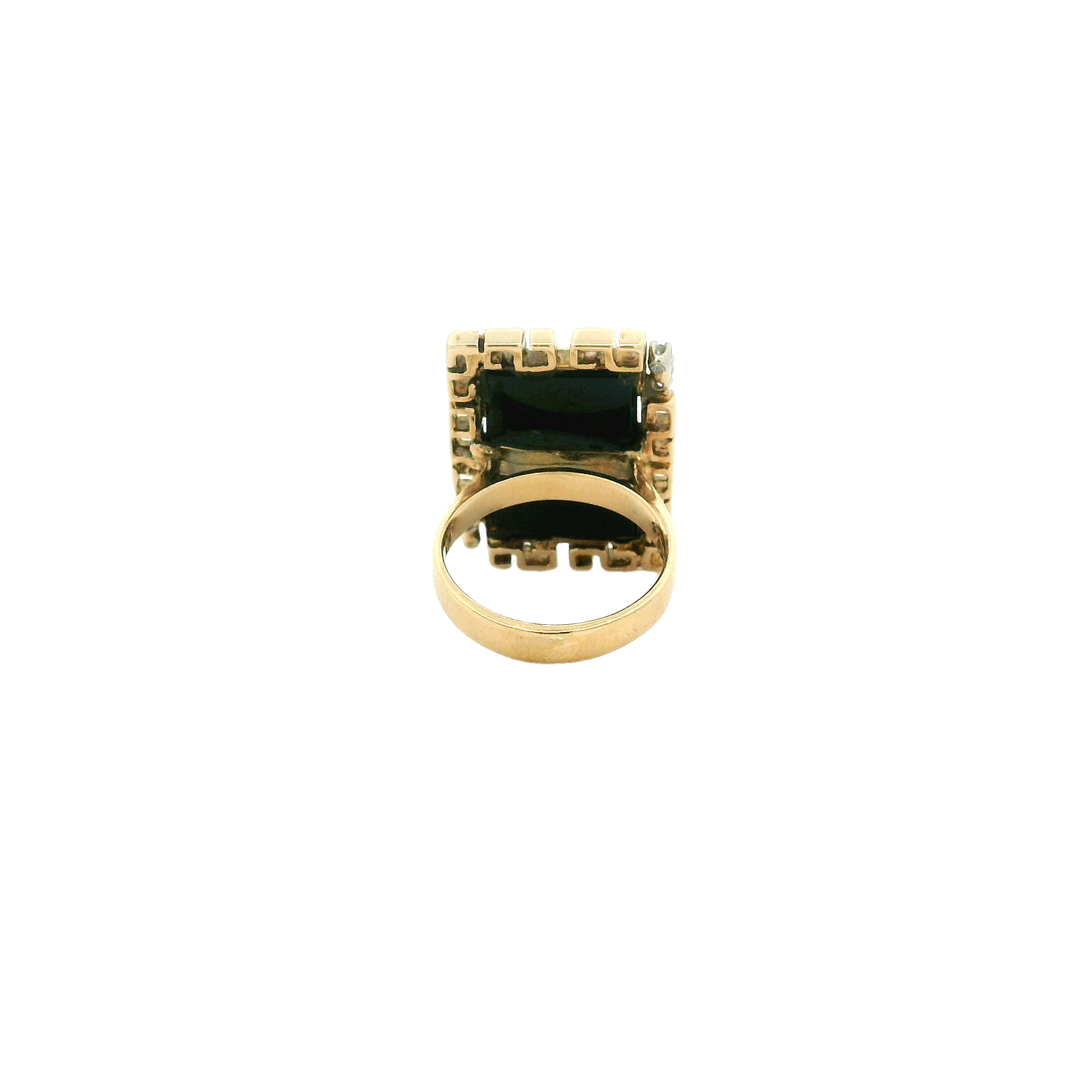 Vintage 14k Diamond and Opal Mosaic Ring