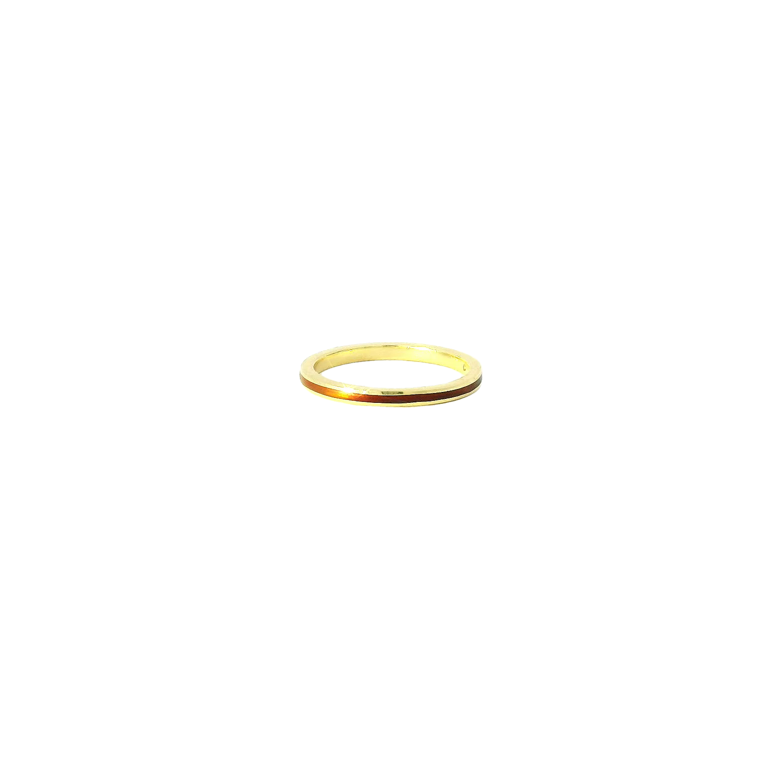 Vintage 18k Enamel Rainbow Ring