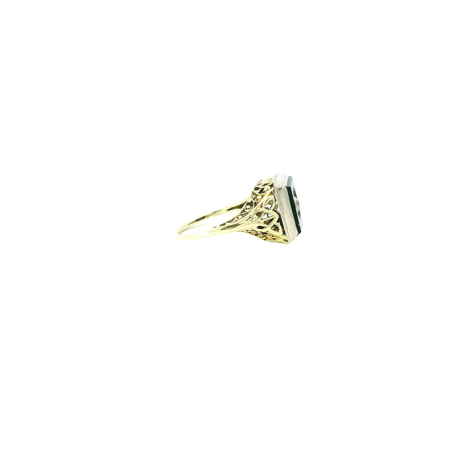Vintage 14k Filigree Engagement Ring