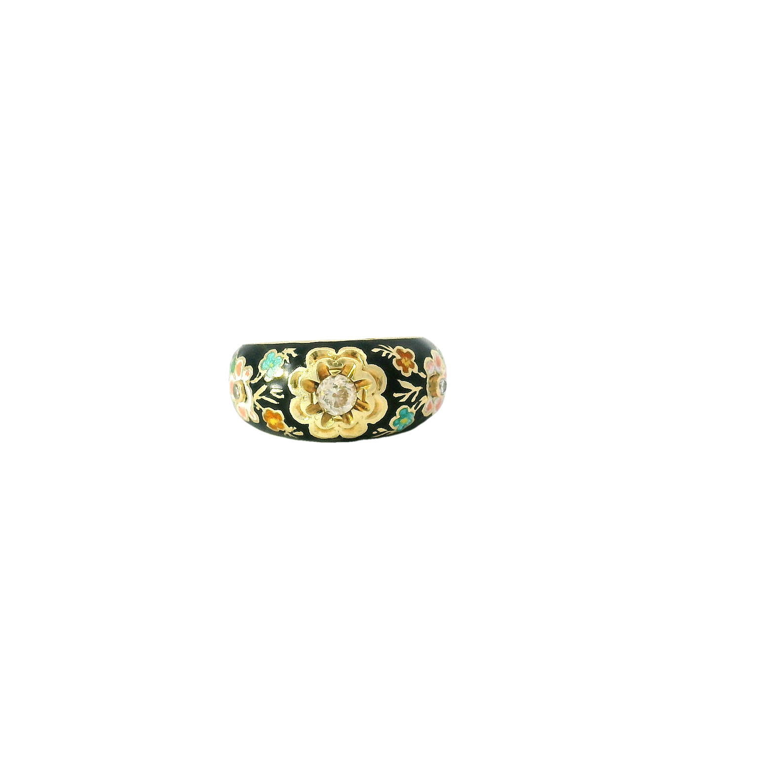 Vintage Floral Diamond Ring