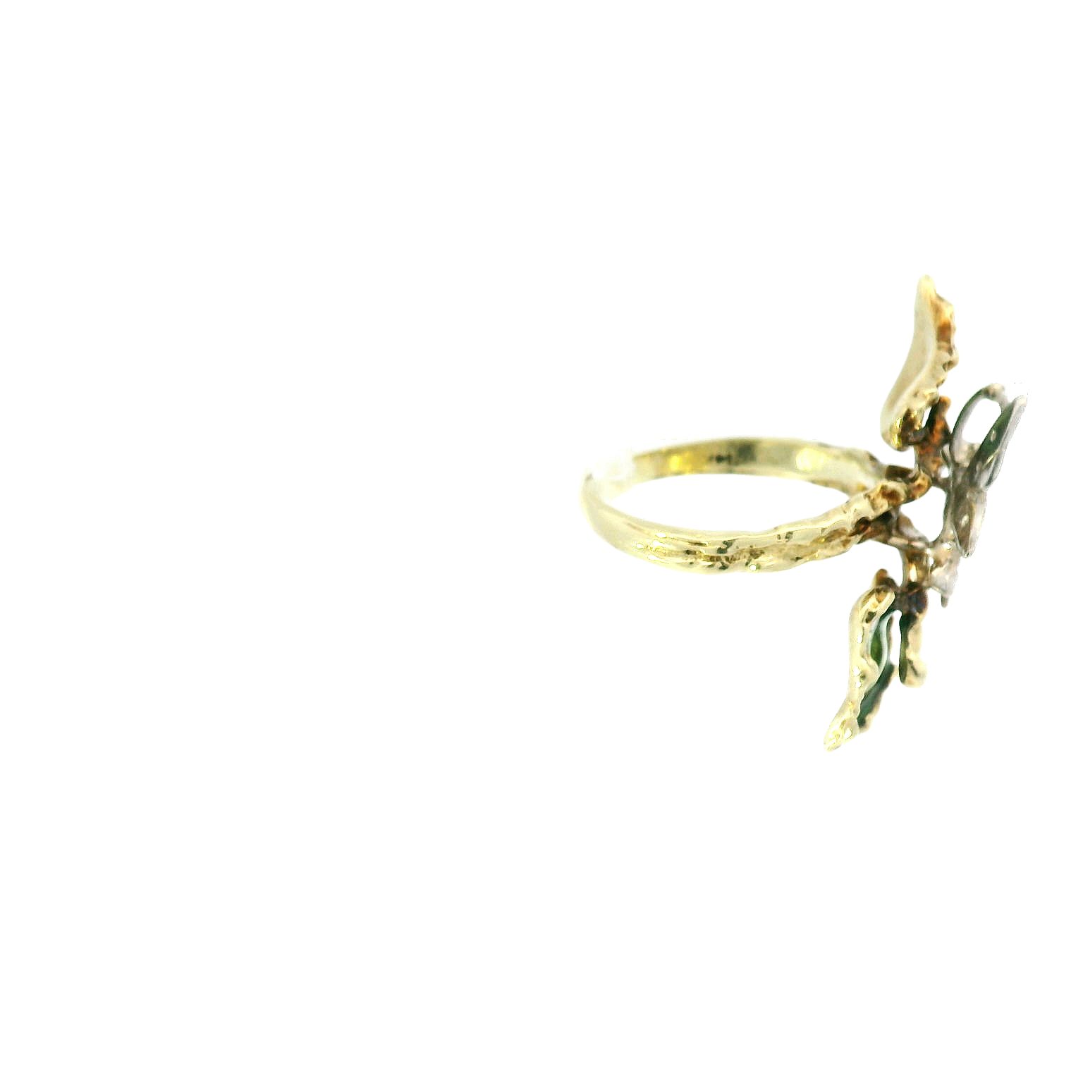 Vintage 14KYG Butterfly Ring