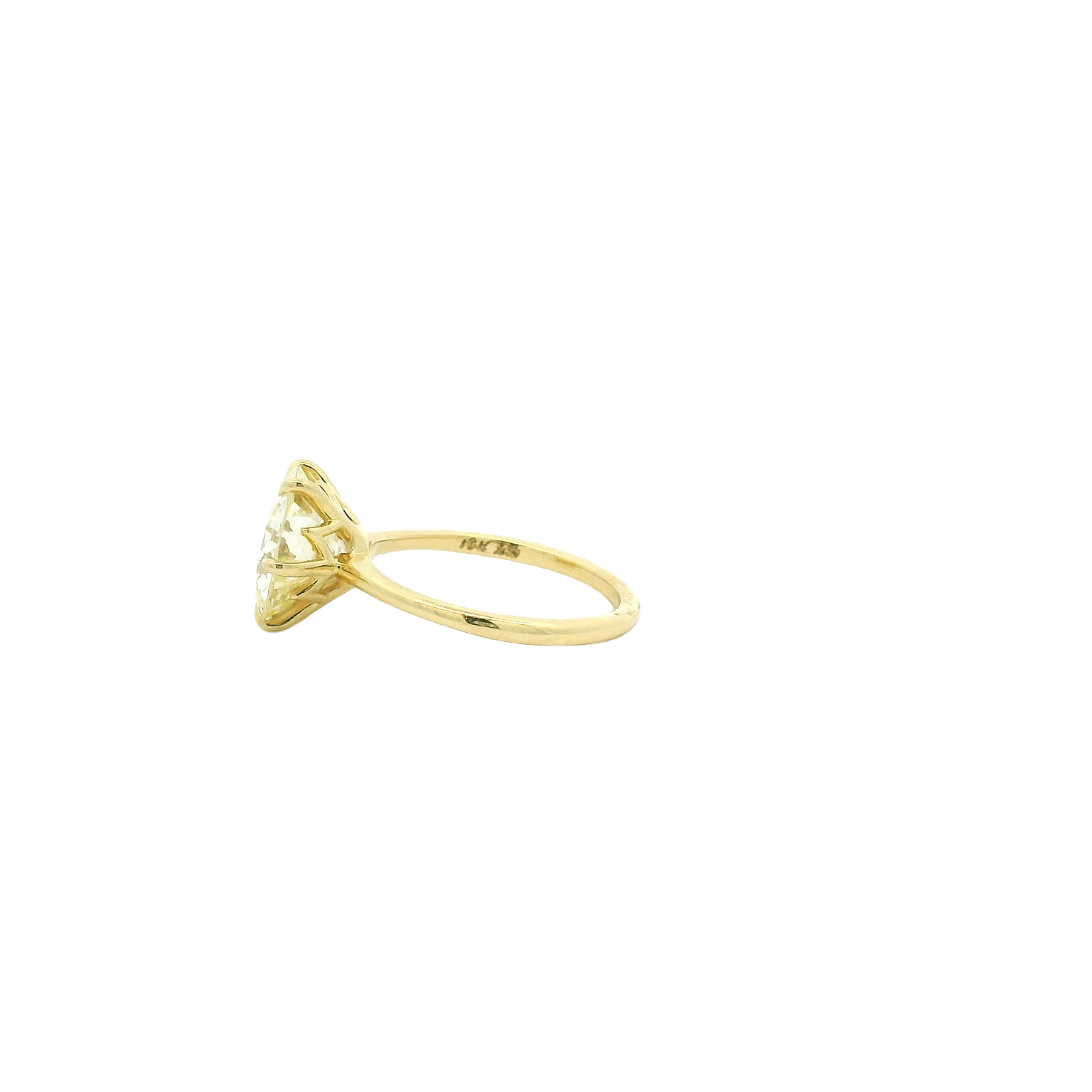 Vintage 18KYG Solitaire Engagement Ring
