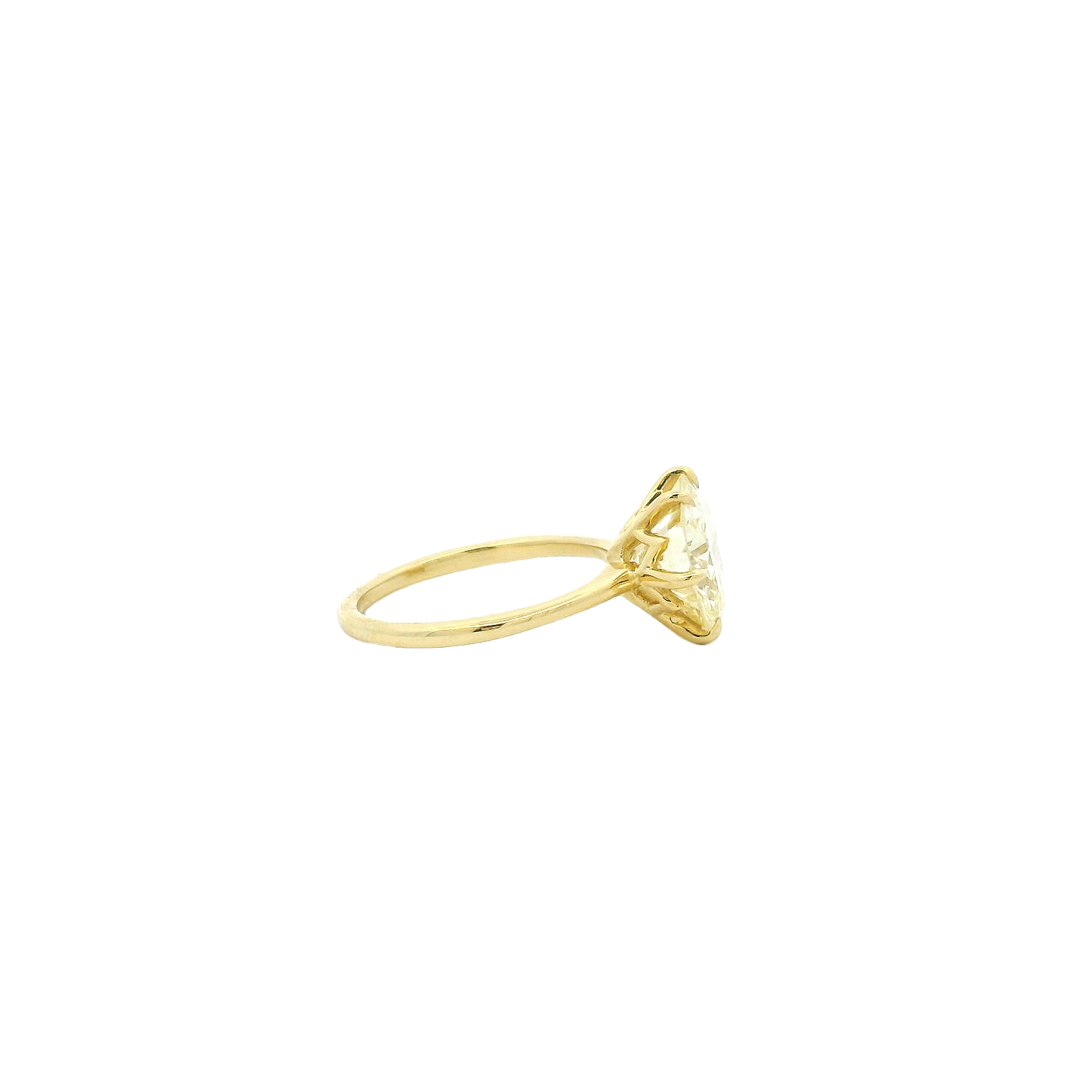 Vintage 18KYG Solitaire Engagement Ring