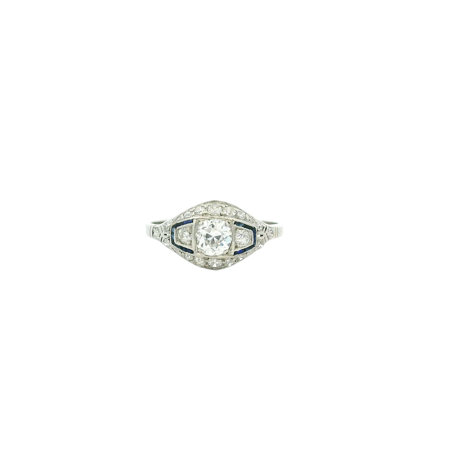 Vintage Platinum Engagement Ring