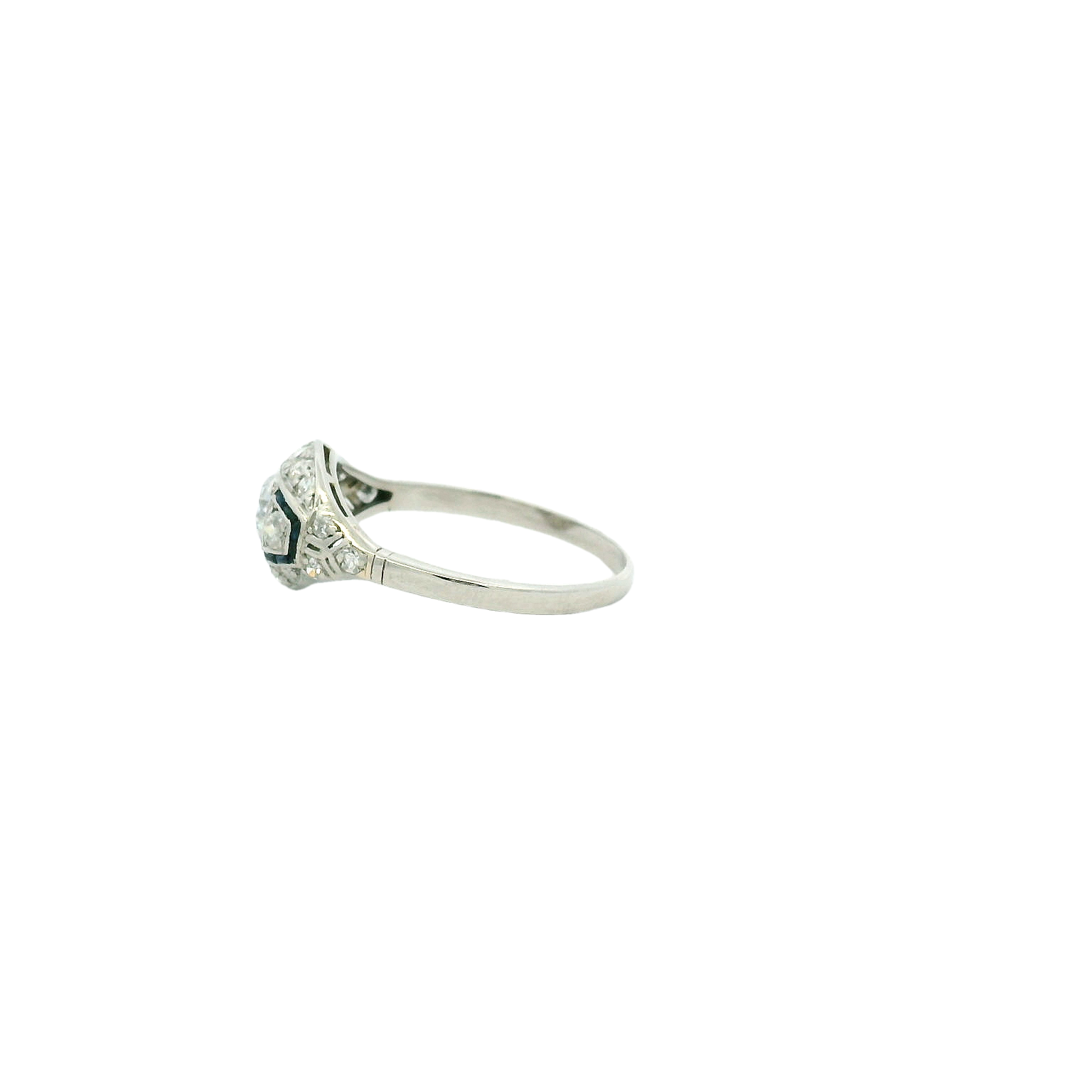 Vintage Platinum Engagement Ring