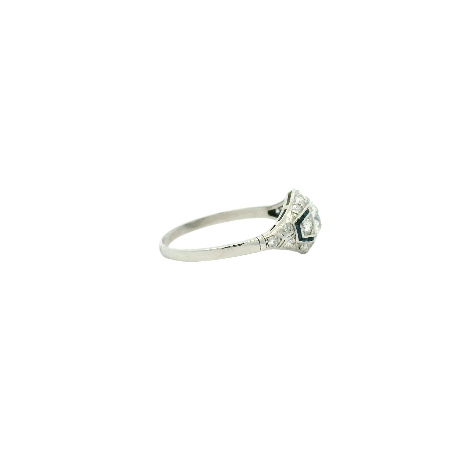 Vintage Platinum Engagement Ring