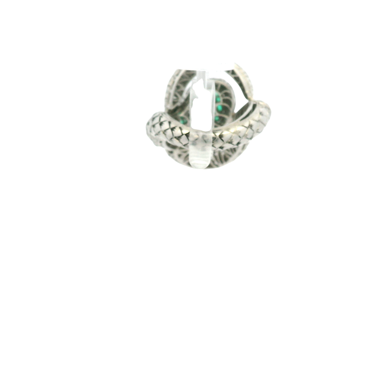 Vintage Platinum Free Form Snake Ring