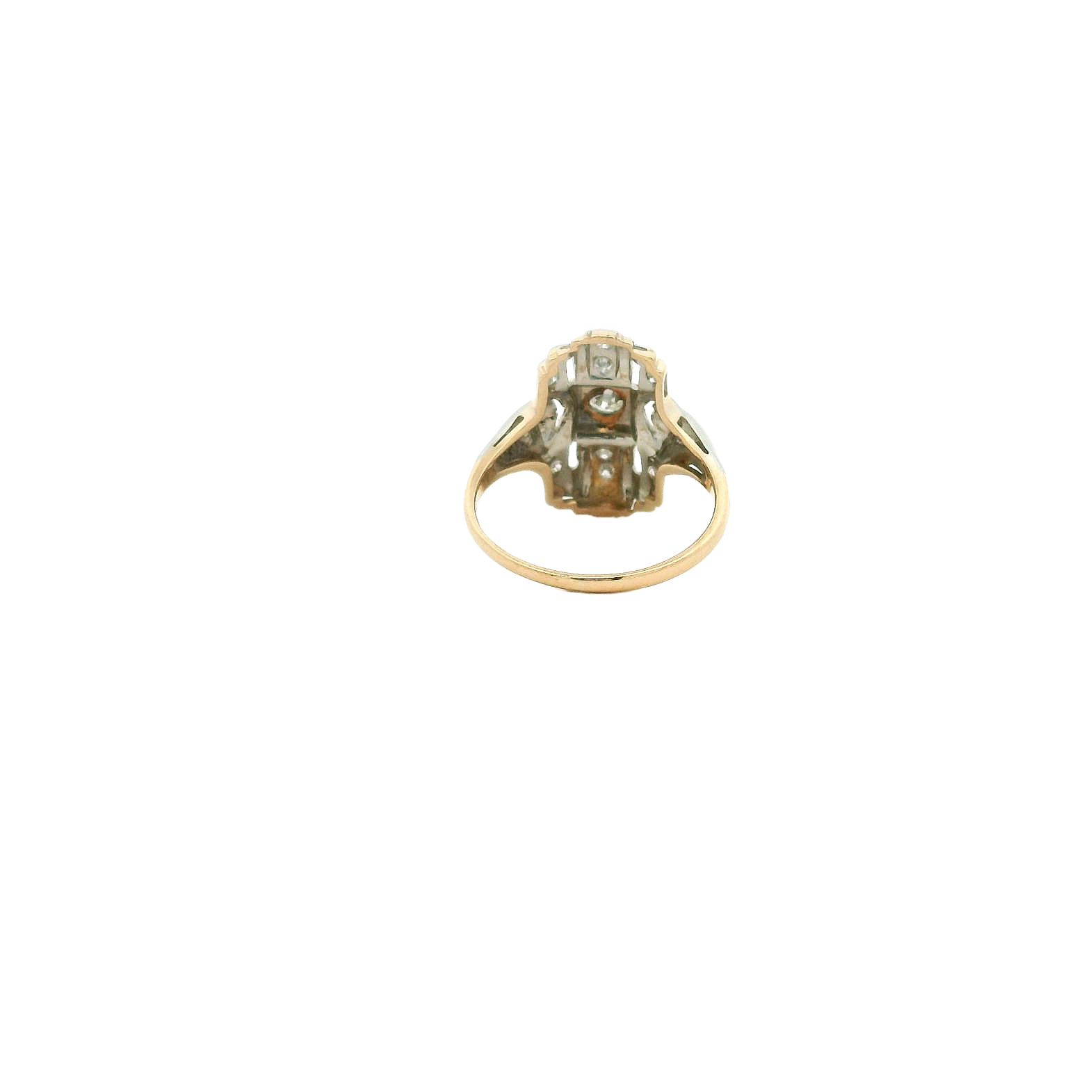 Vintage 14K Two Tone Fashion Ring