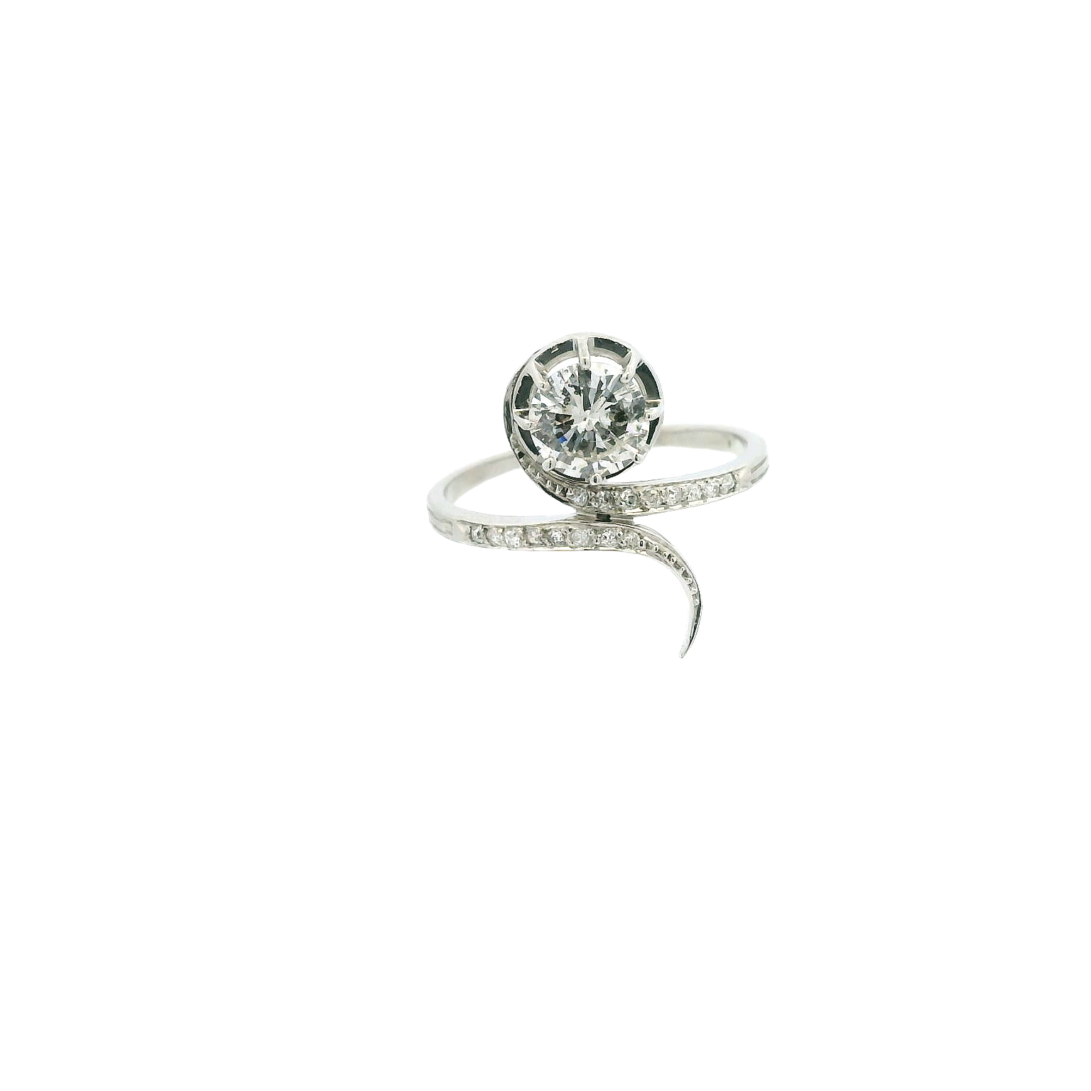Vintage Platinum Engagement Ring