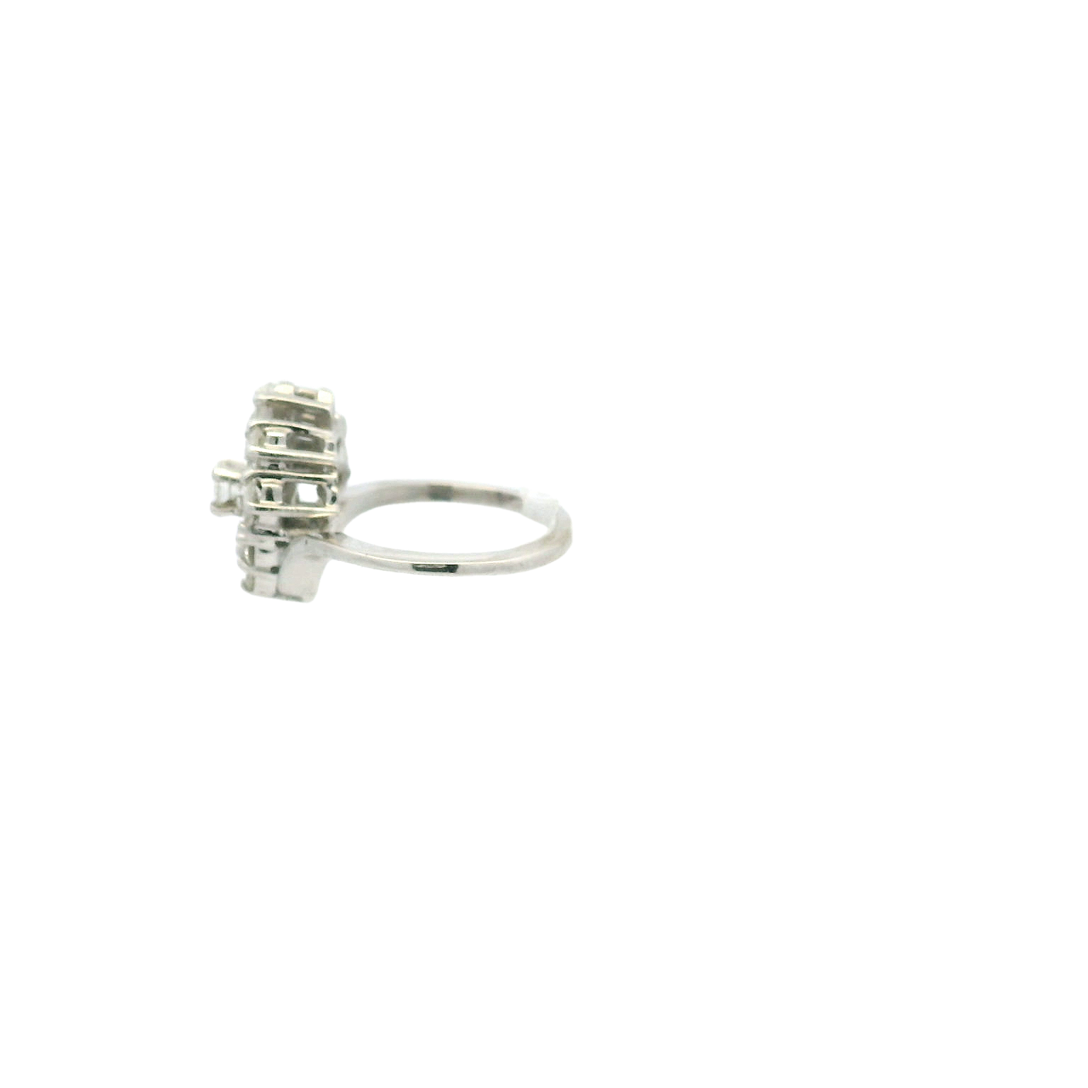 Vintage 14KWG Diamond Ring