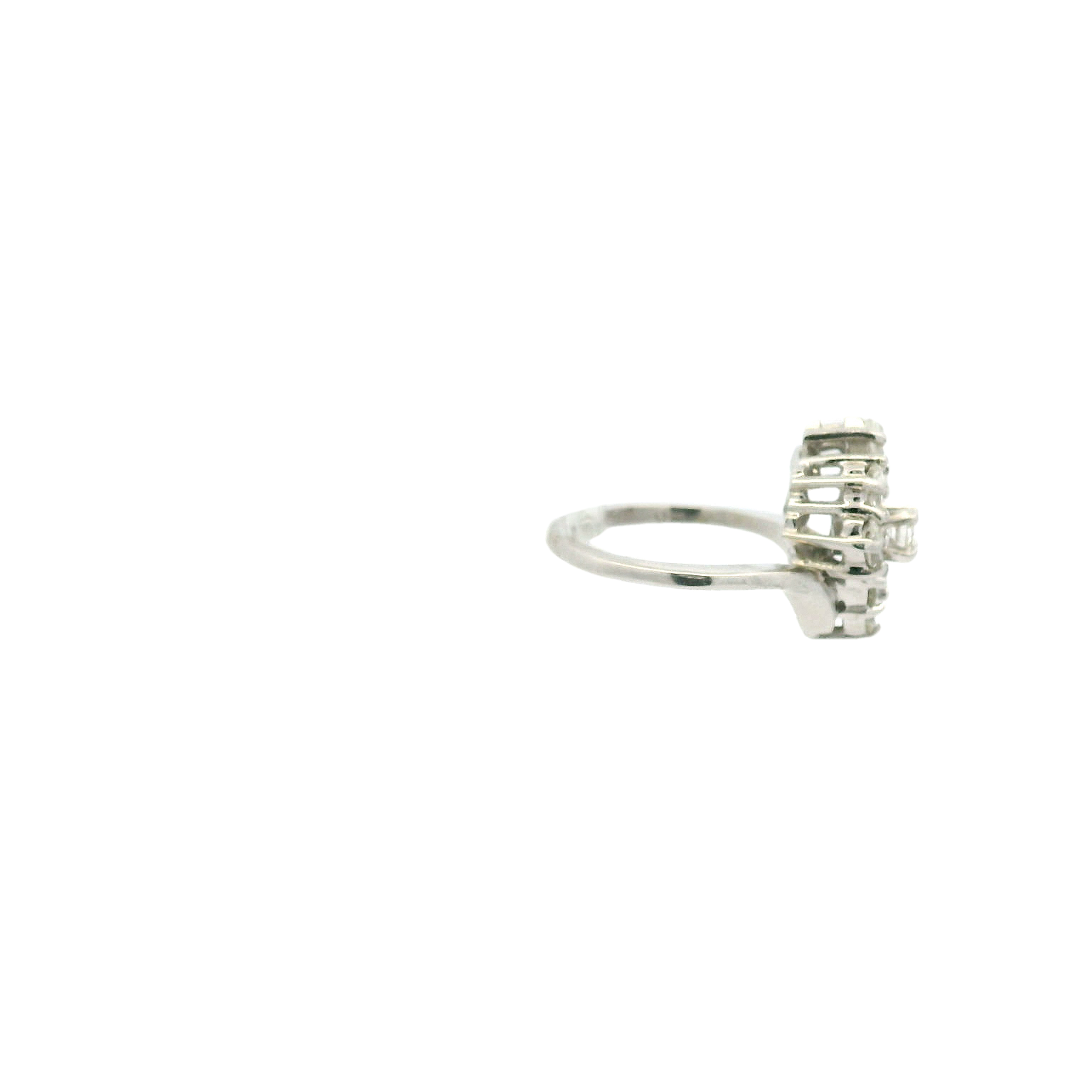 Vintage 14KWG Diamond Ring