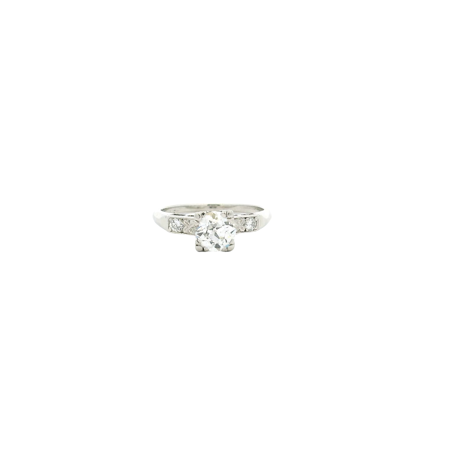 Vintage Platinum Engagement Ring
