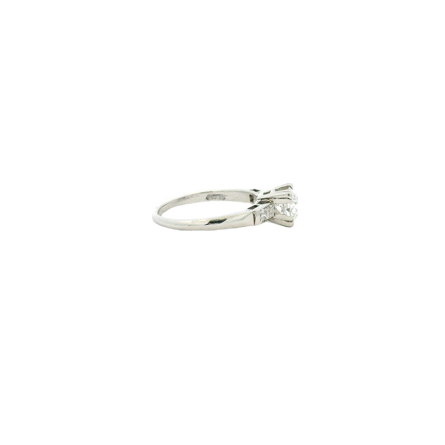 Vintage Platinum Engagement Ring