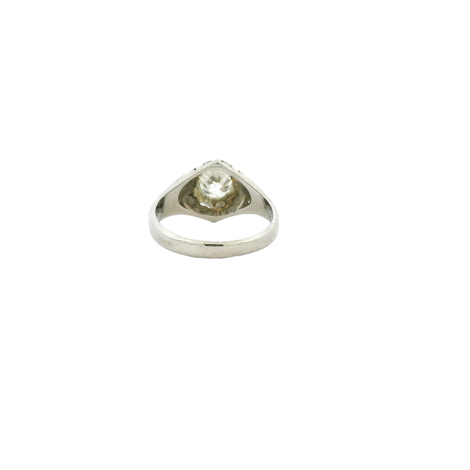 Vintage 18KWG Engagement Ring