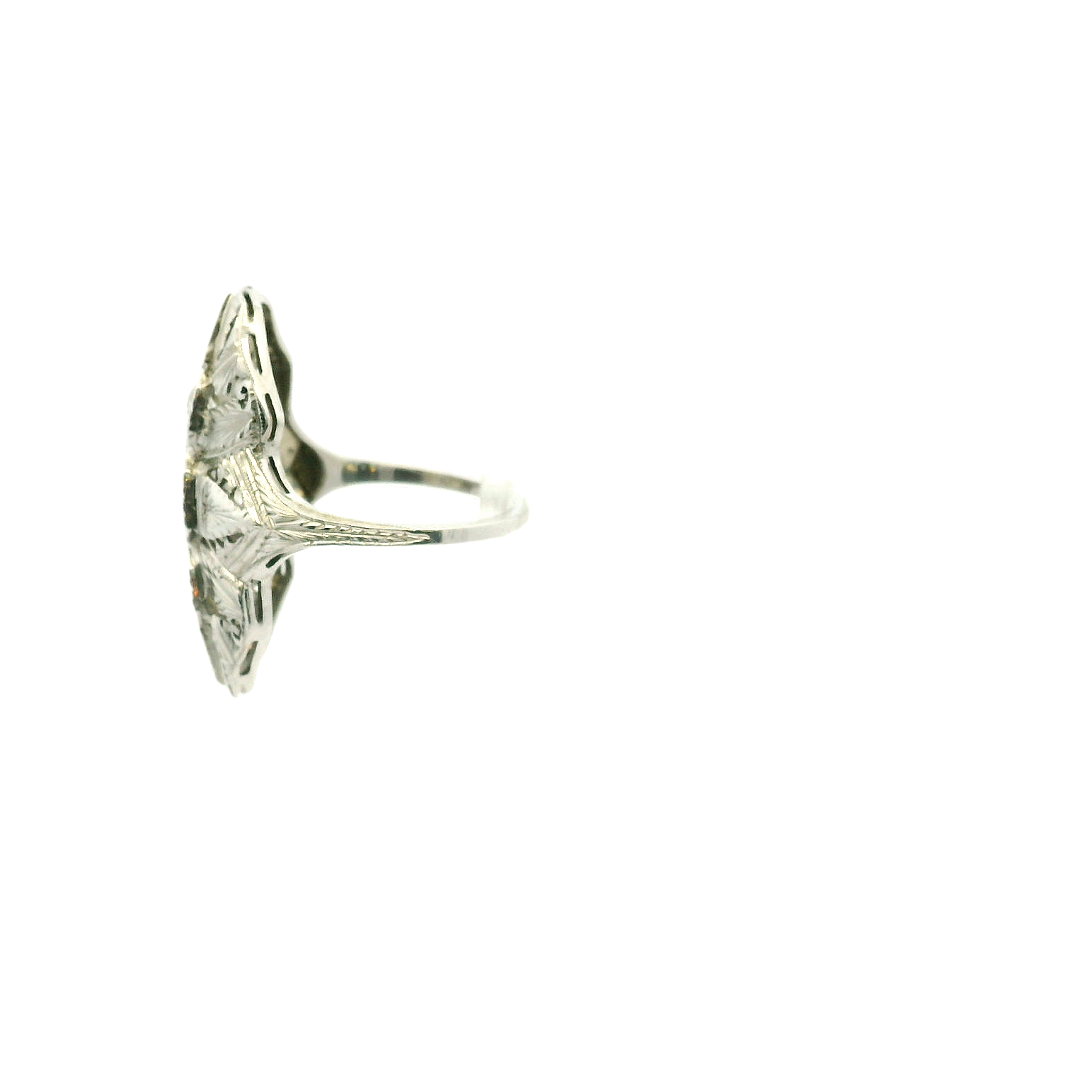 Vintage 18KWG Fashion Ring