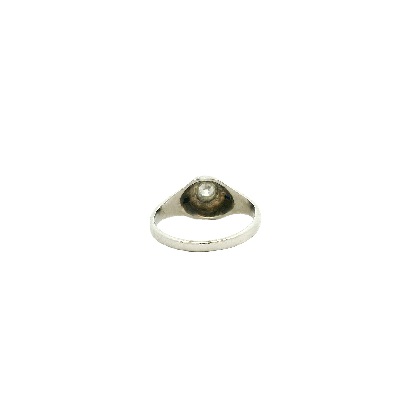 Vintage 18KWG Engagement Ring