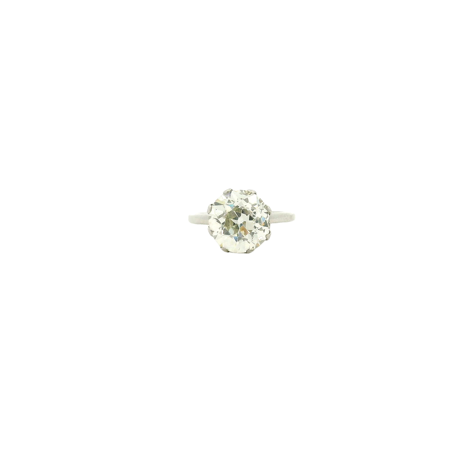 Vintage Platinum Solitaire Engagement Ring