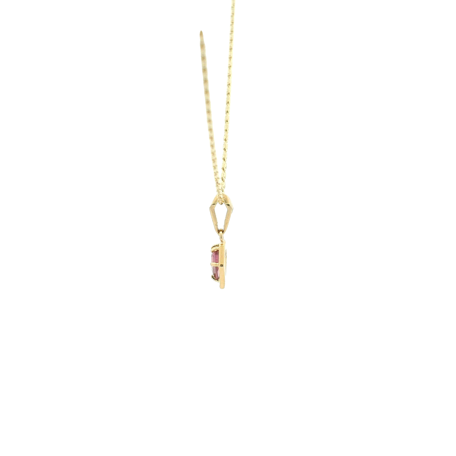 14KYG Fantasy Cut Sapphire Pendant