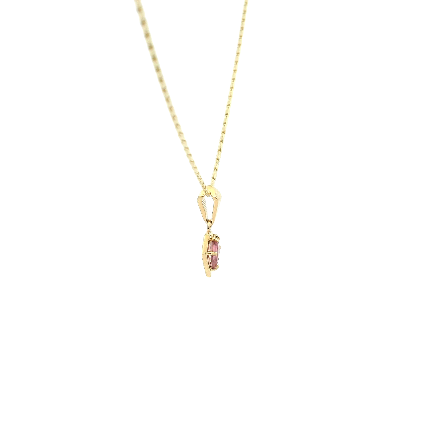 14KYG Fantasy Cut Sapphire Pendant