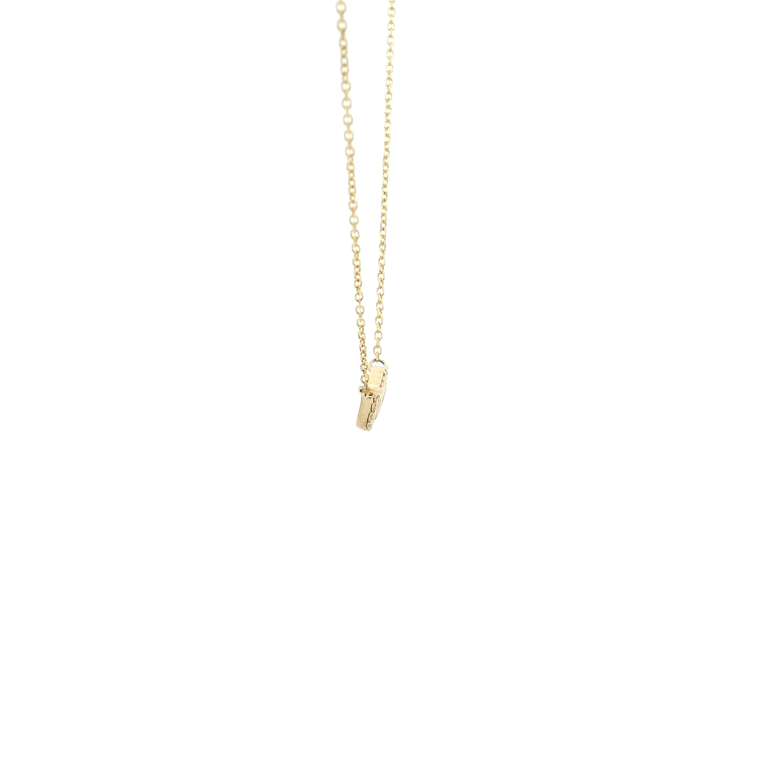 14KYG Fantasy Cut Sapphire & Diamond Necklace